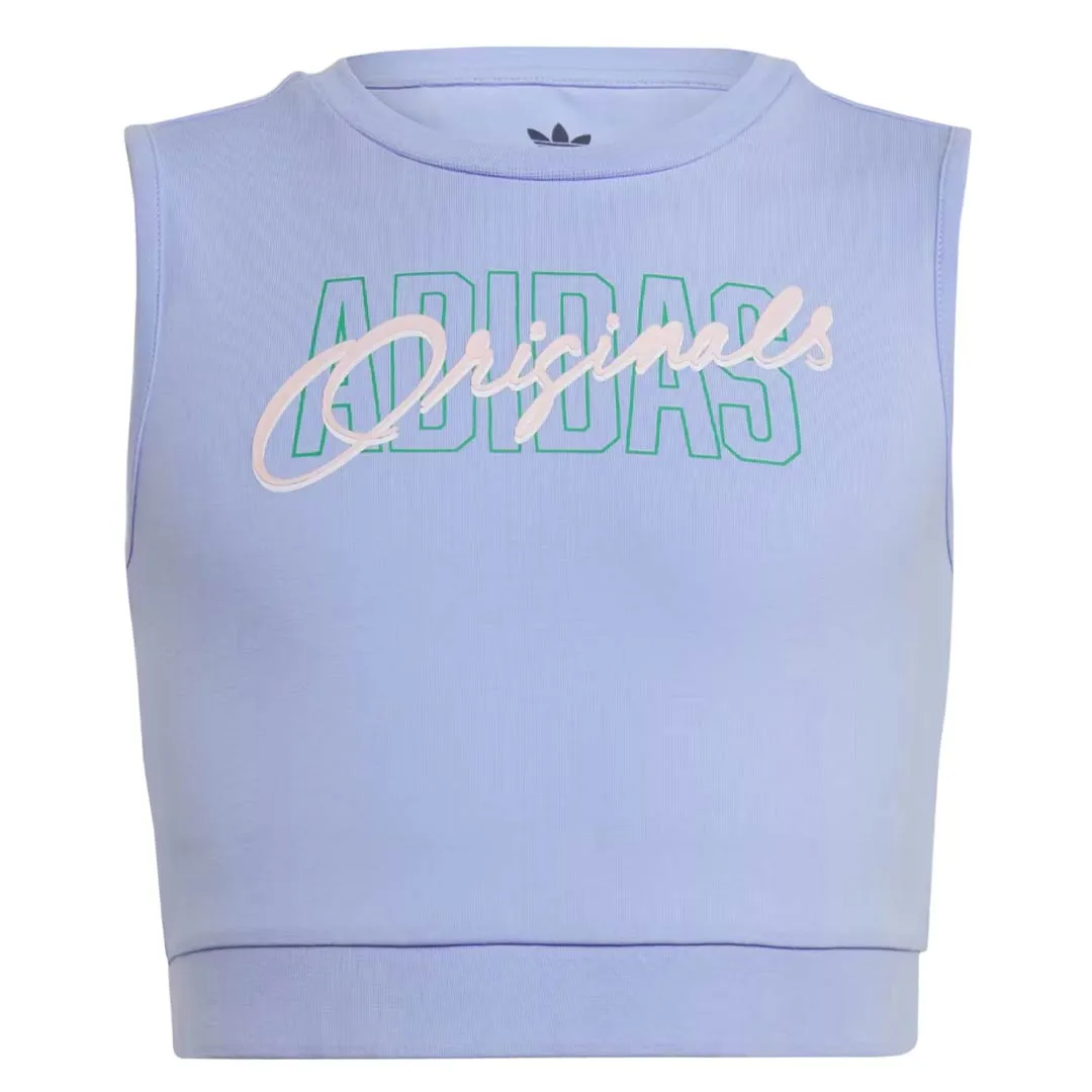 adidas - Girls' (Junior) Graphic Print Crop Tank Top (IB8459)