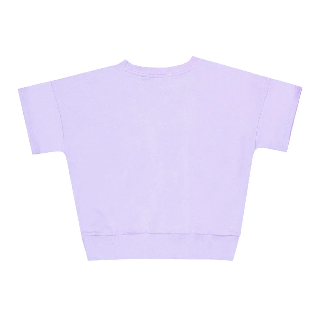 adidas - Girls' (Junior) Lounge French Terry Short Sleeve Top (GB8780)