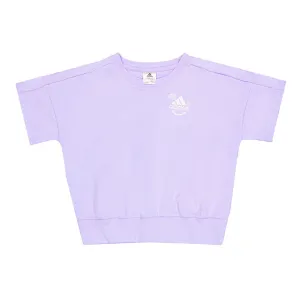 adidas - Girls' (Junior) Lounge French Terry Short Sleeve Top (GB8780)