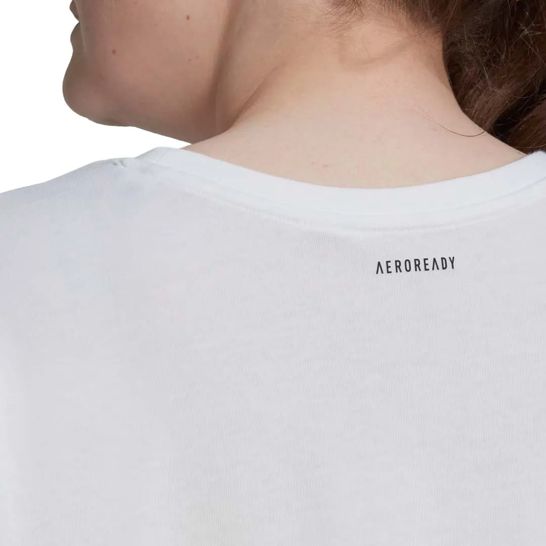 adidas - Women's Aeroready Crop Graphic T-Shirt (Plus Size) (HM1288)