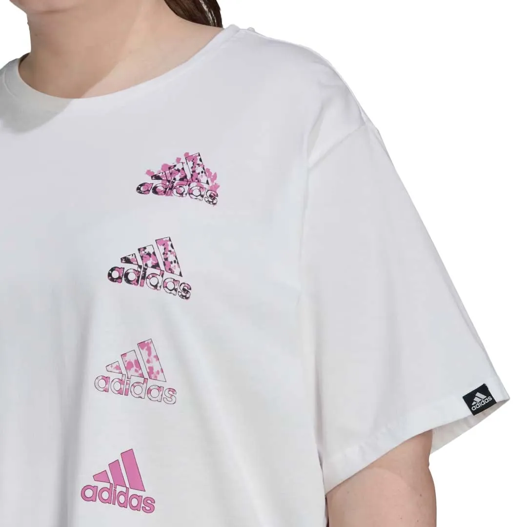 adidas - Women's Aeroready Crop Graphic T-Shirt (Plus Size) (HM1288)