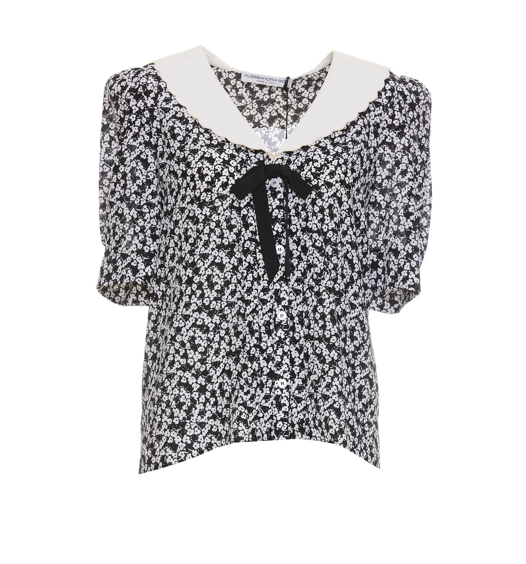 Alessandra Rich Floral Print Blouse