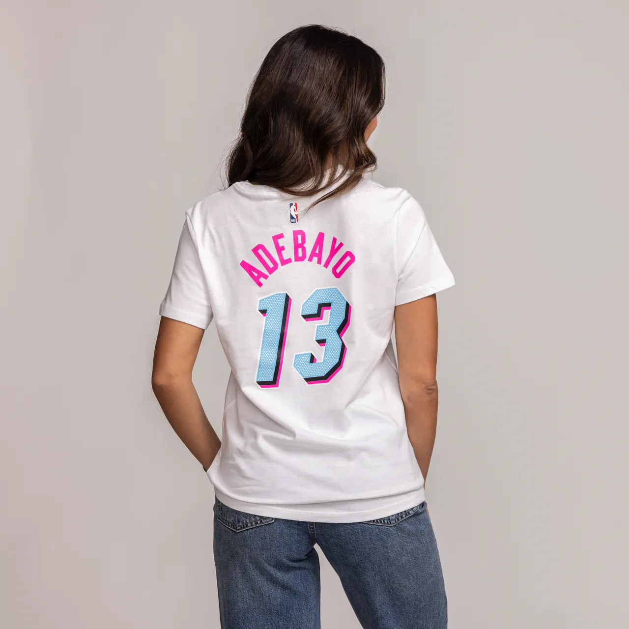 Bam Adebayo Nike Original Vice Name & Number Women's Tee