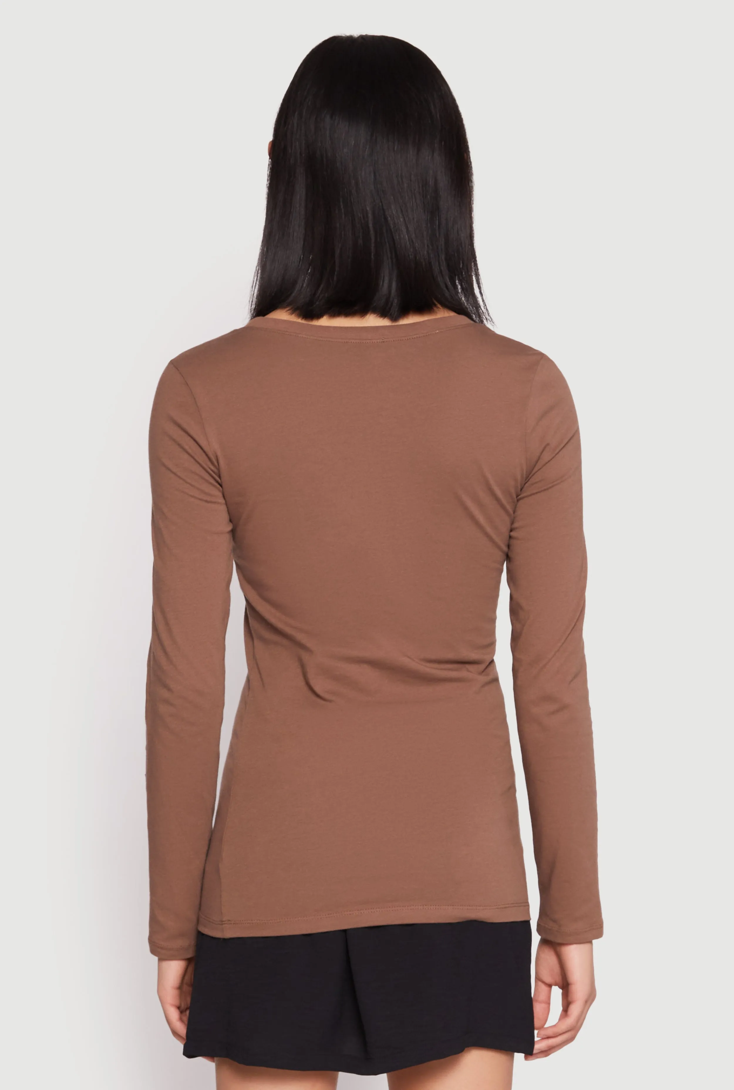 Basic Crew Neck Long Sleeve Tee