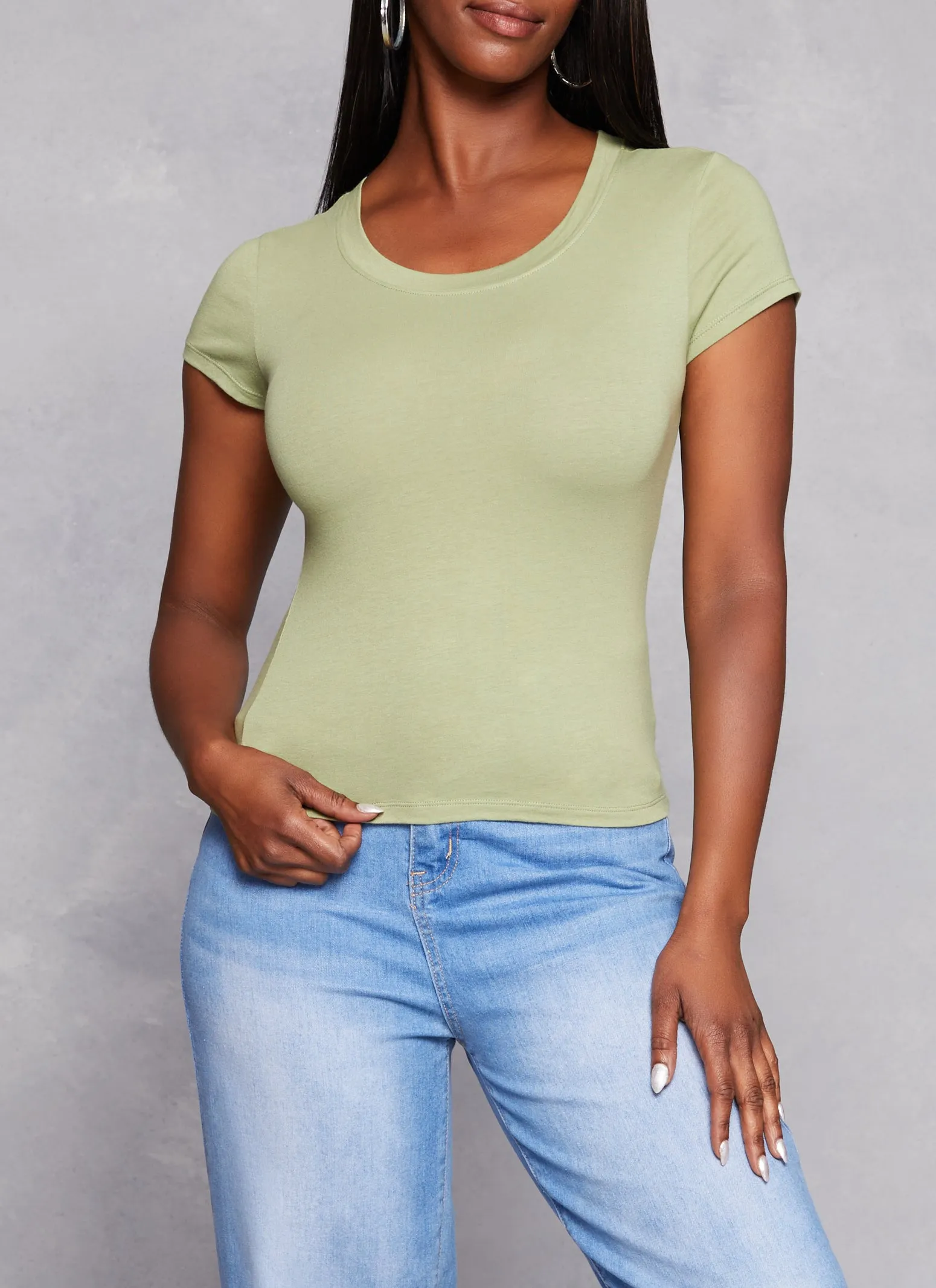 Basic Crew Neck T Shirt