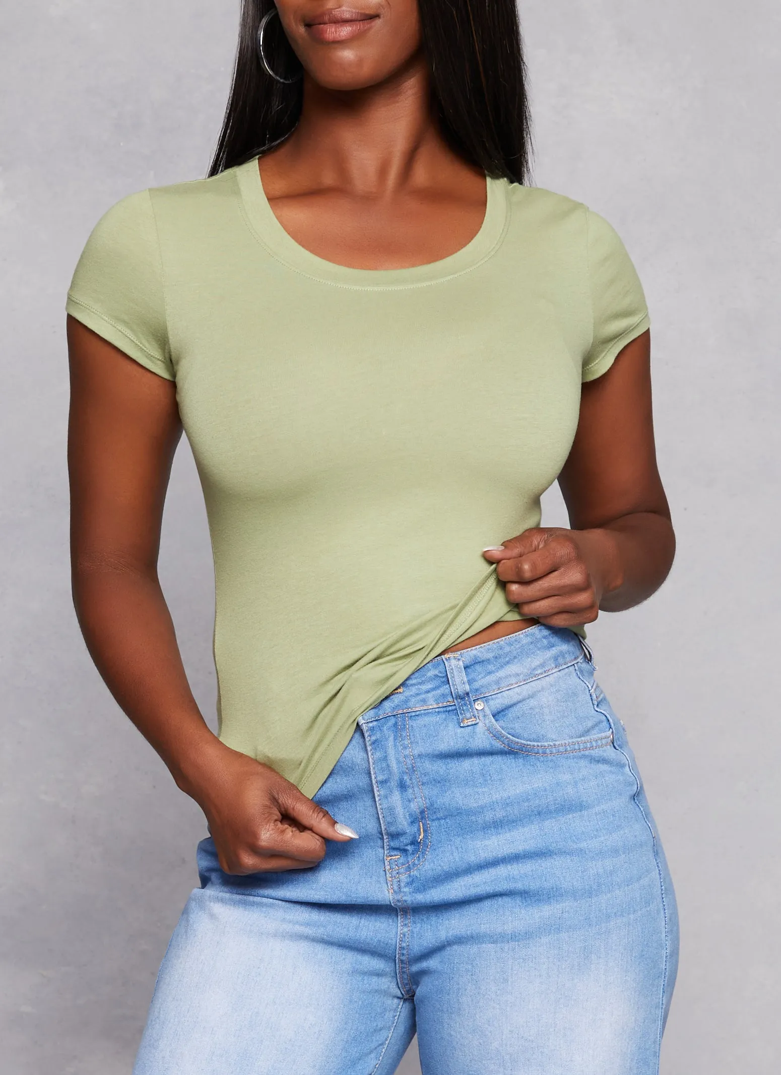 Basic Crew Neck T Shirt