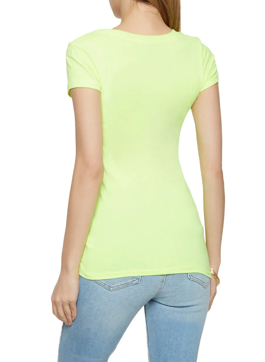 Basic Scoop Neck Tee