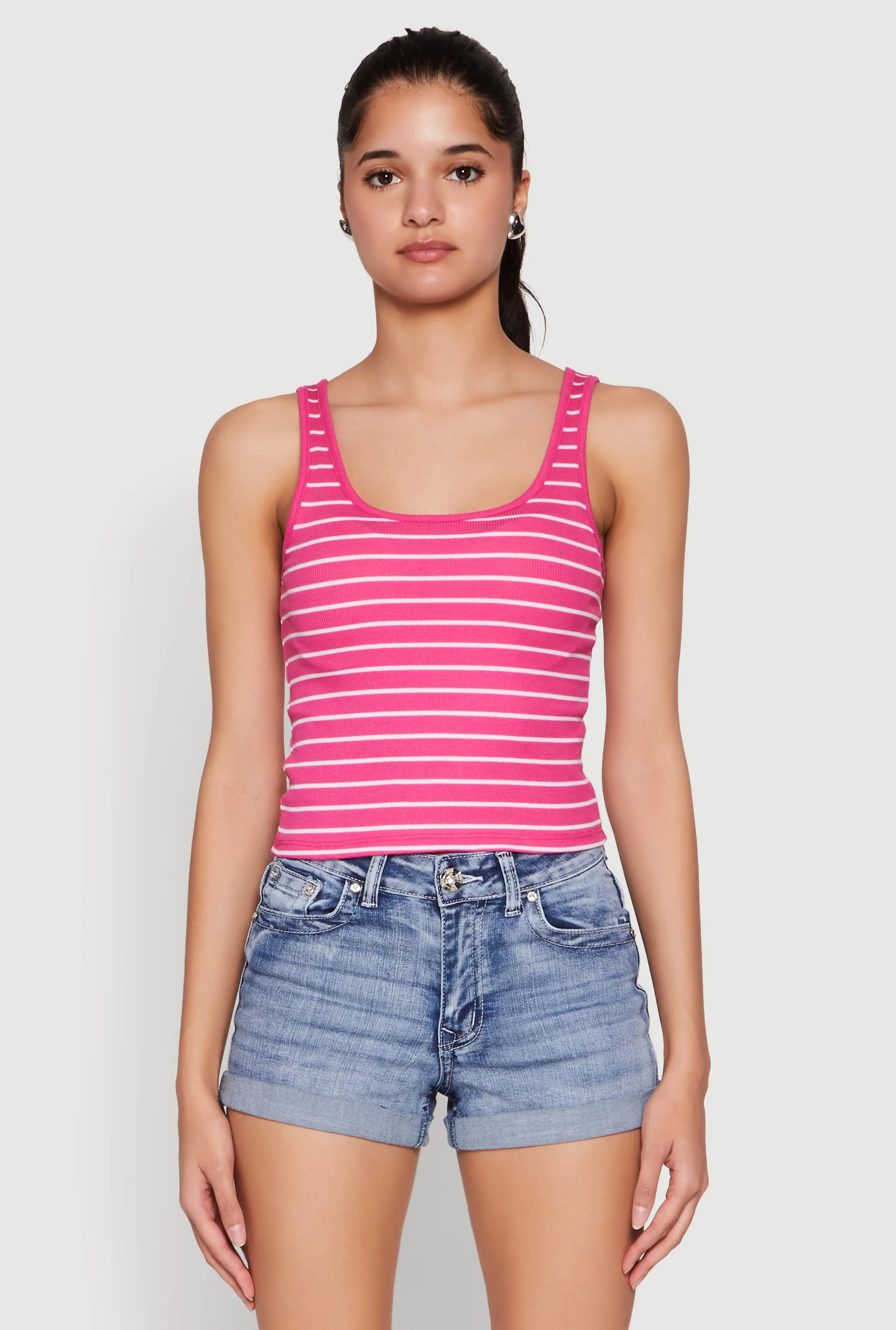 Basic Striped Tank Top