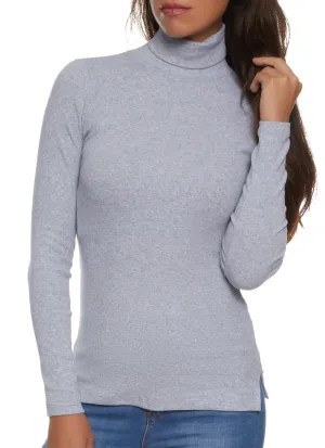 Basic Turtleneck Long Sleeve Top