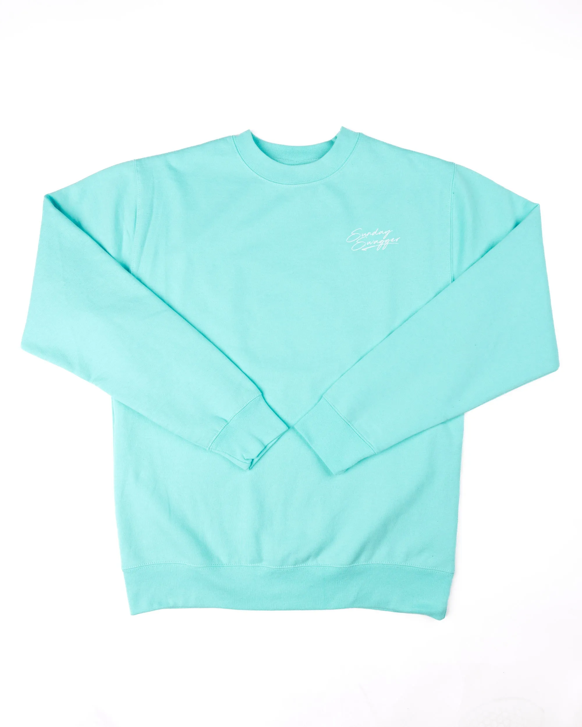 Battered Birdie Crewneck - Mint