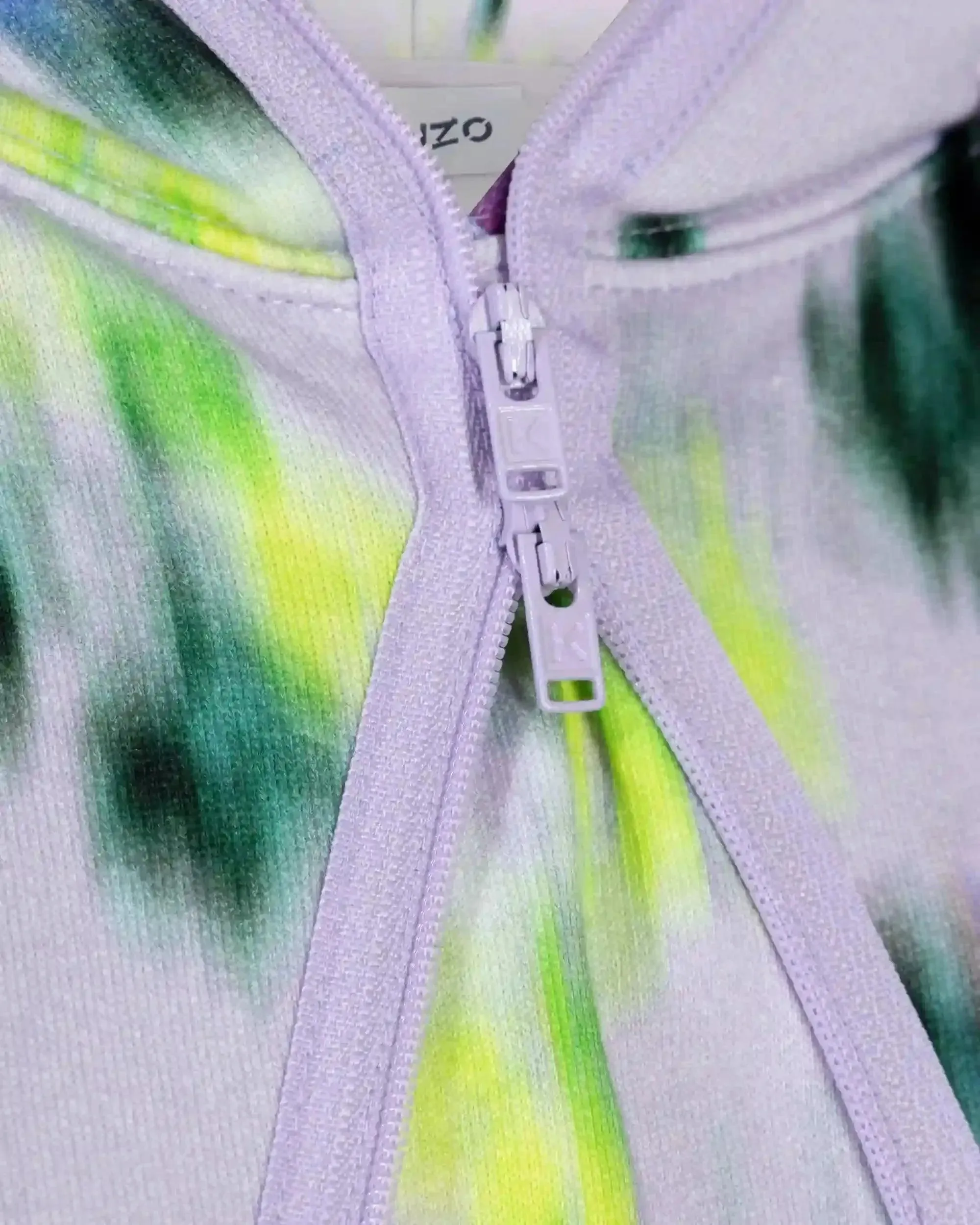 Blurred Floral Printed Hoodie