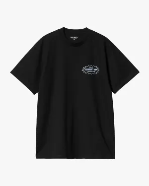 Carhartt WIP Catalogue Tee - Black / Bluebird