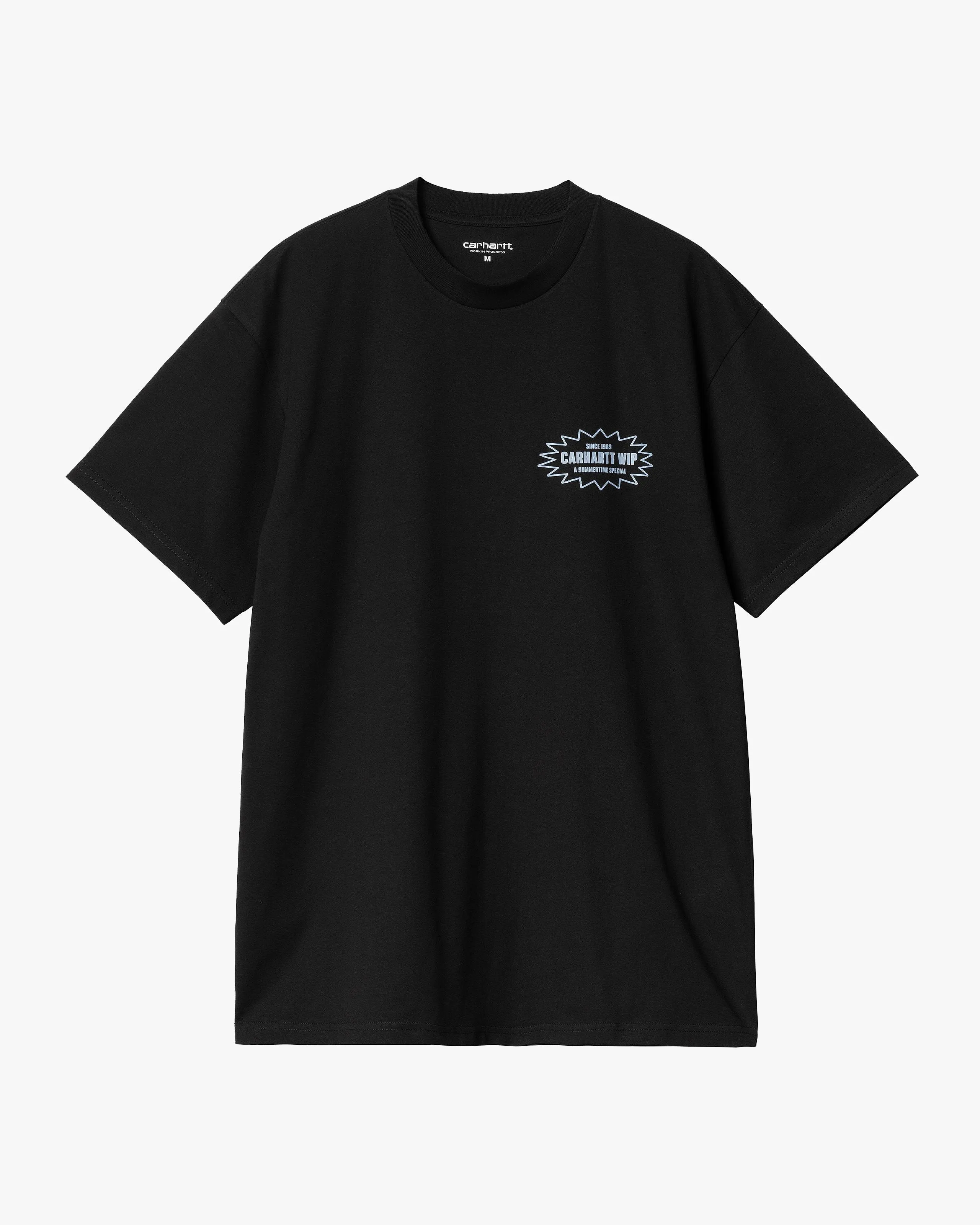 Carhartt WIP Catalogue Tee - Black / Bluebird
