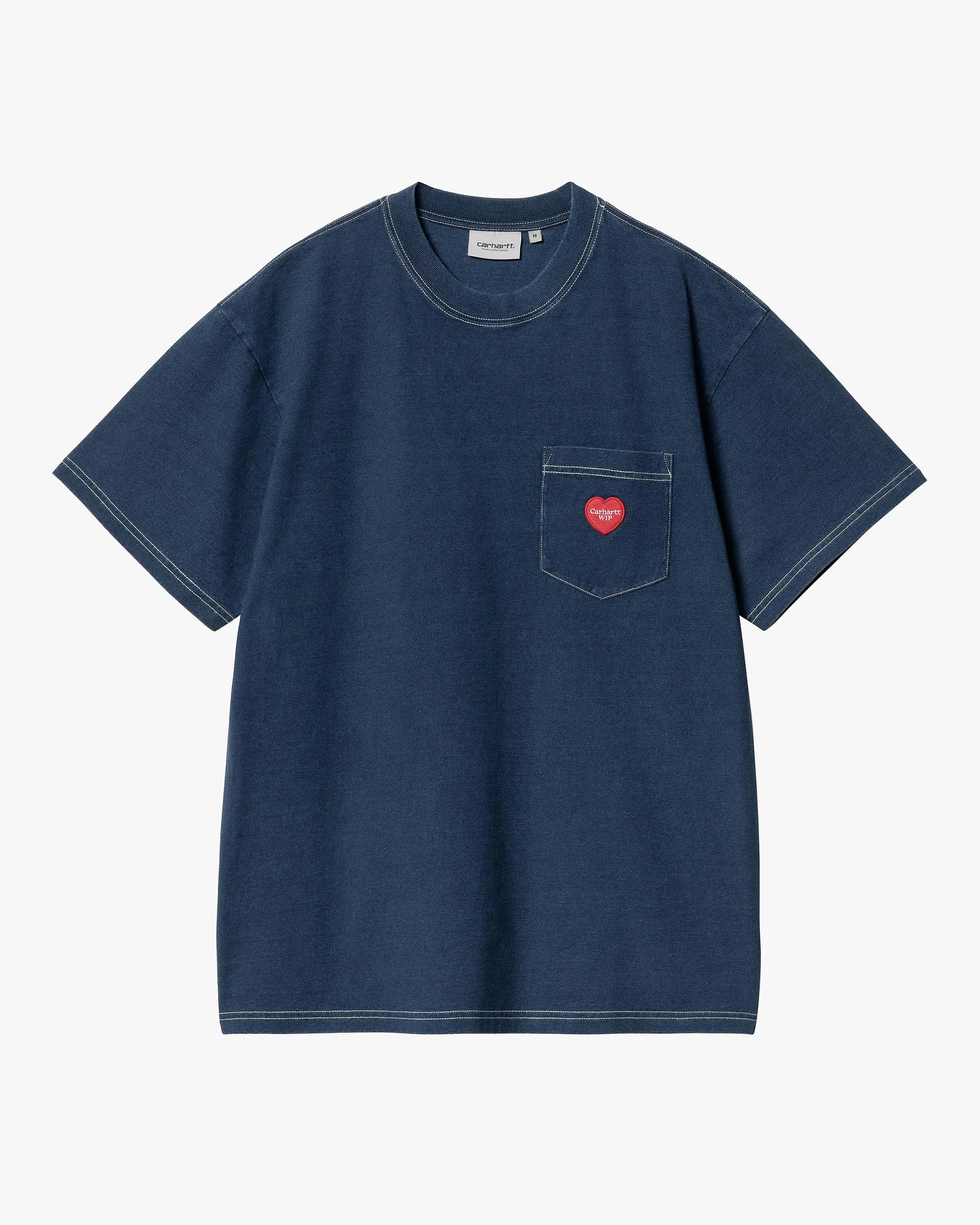 Carhartt WIP Ingo Pocket Tee - Dark Blue Garment Dyed