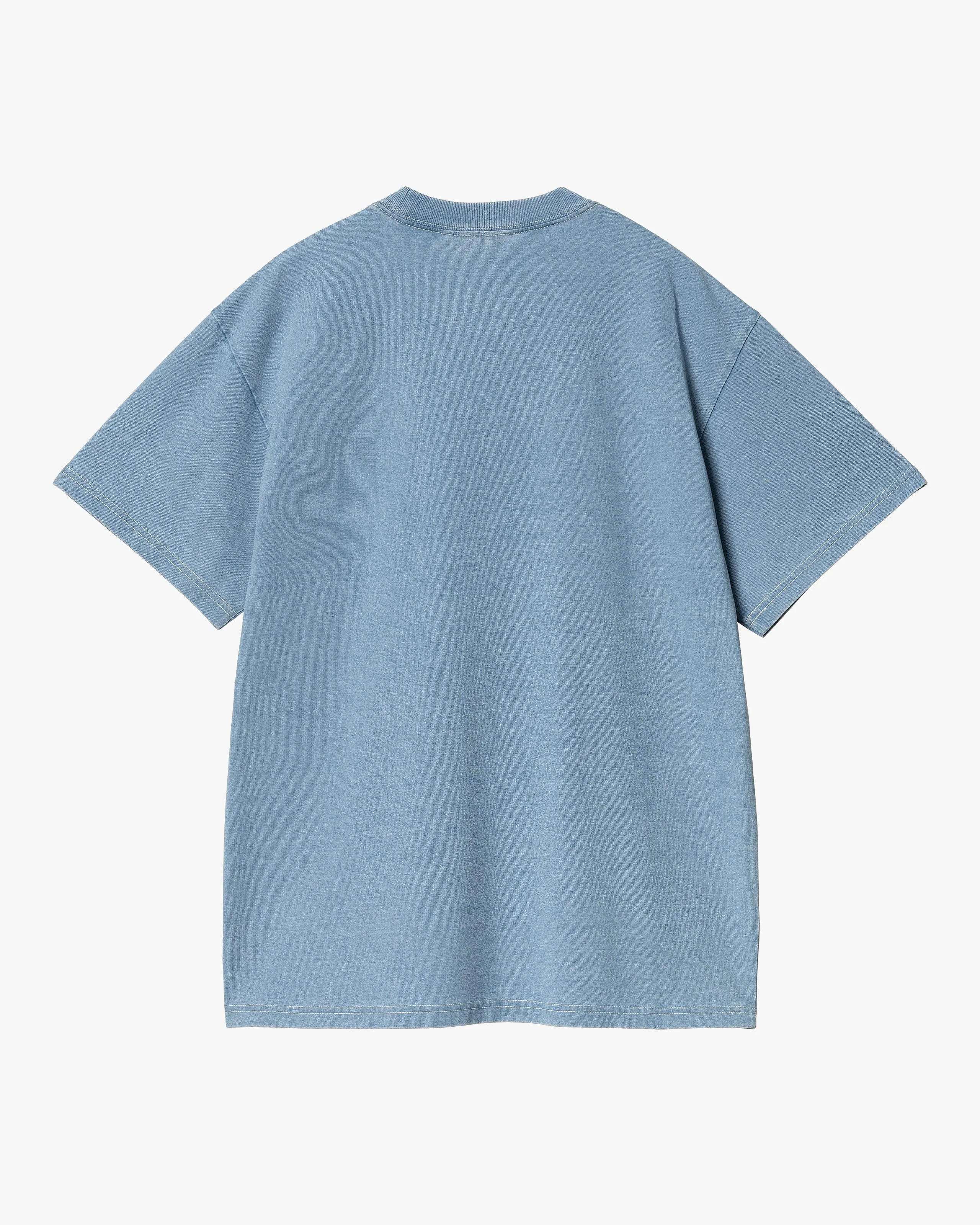Carhartt WIP Ingo Pocket Tee - Light Blue Garment Dyed