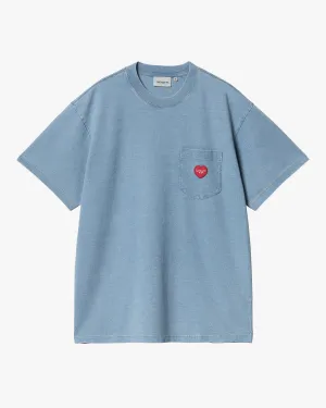 Carhartt WIP Ingo Pocket Tee - Light Blue Garment Dyed