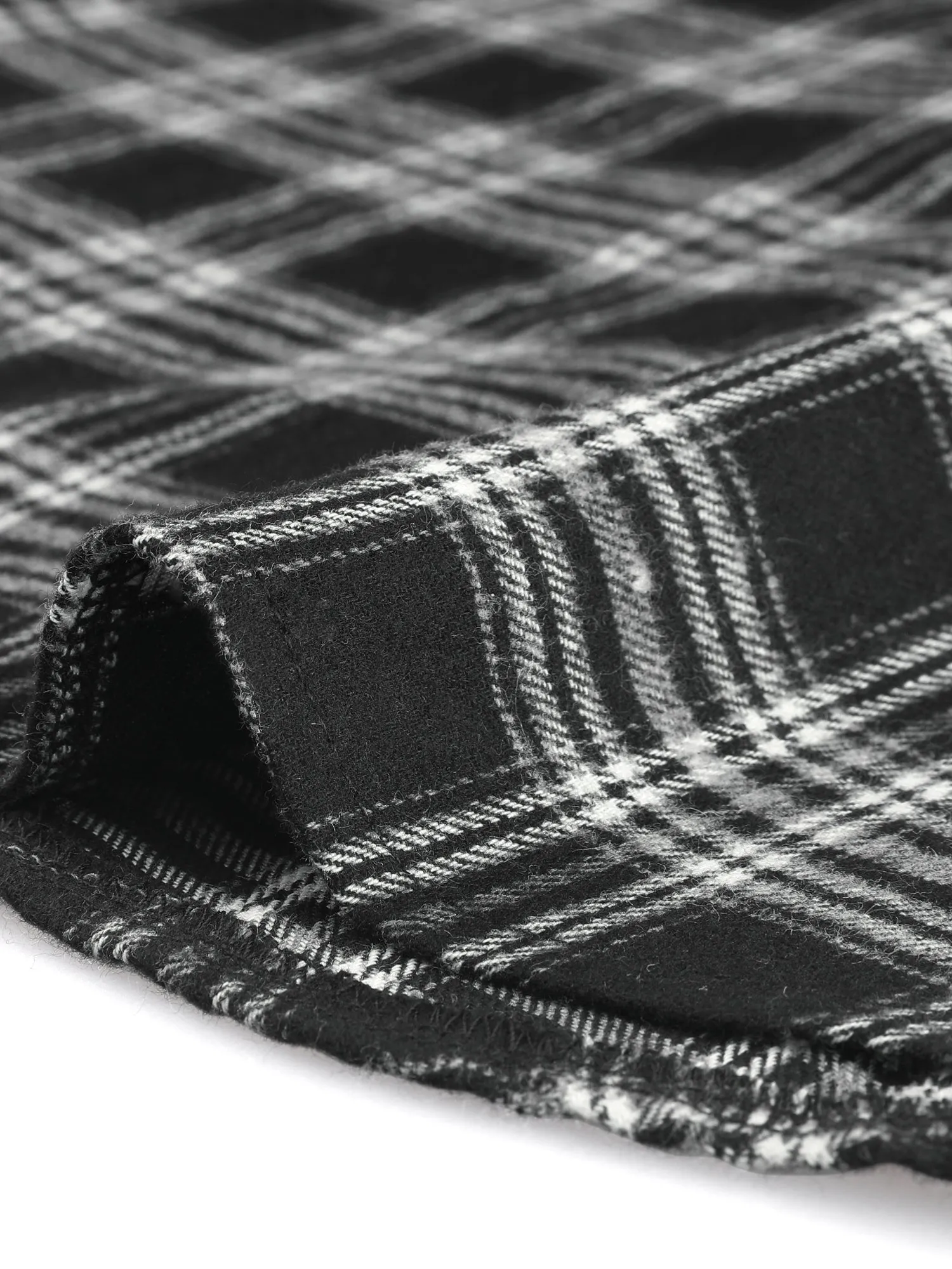 Christmas Plaid Shirt Button Up V Neck Long Sleeve Peasant Blouse