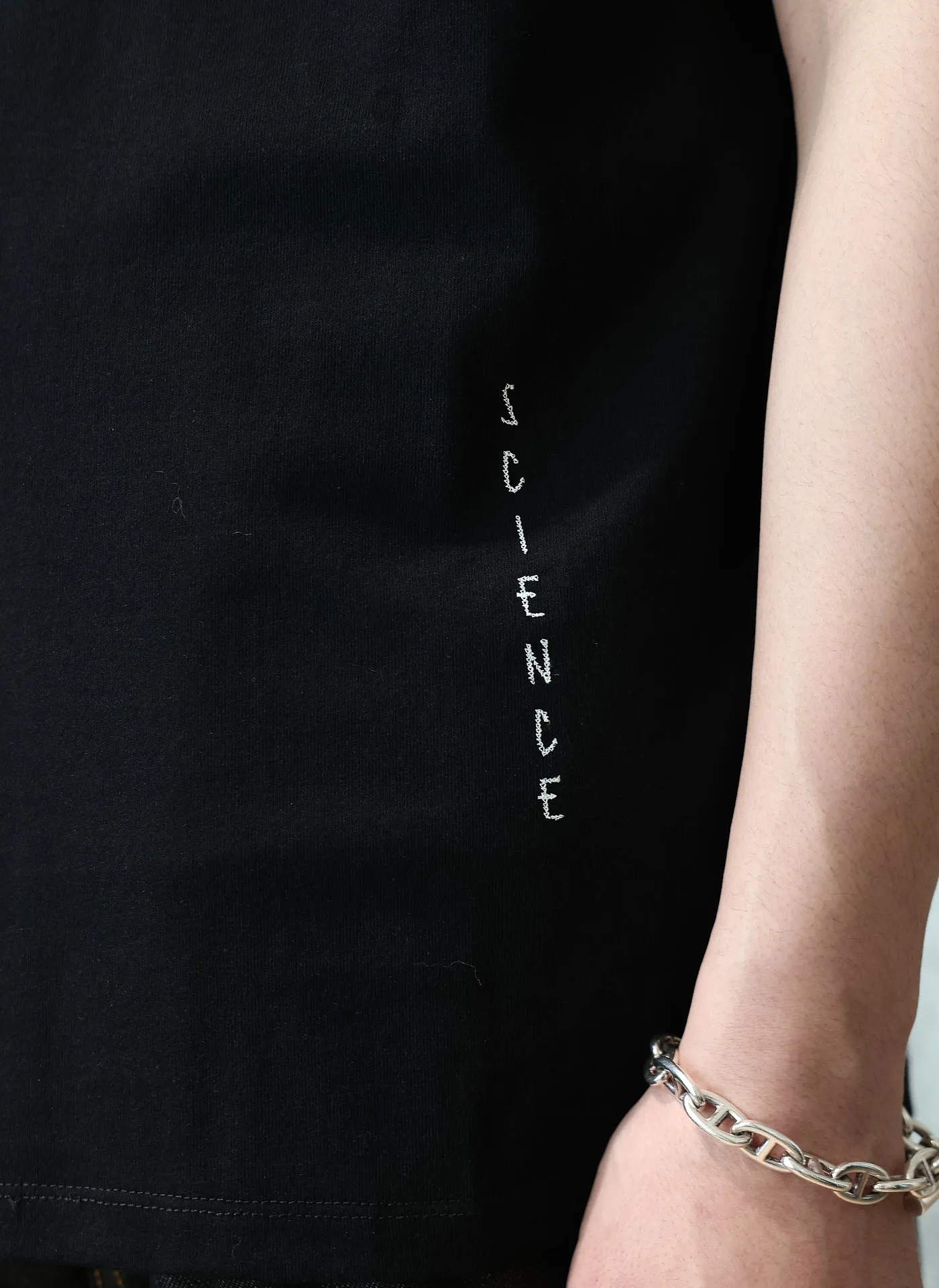Cotton Chain-Stitch Graphic Top