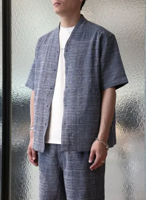 Cotton Linen Oriental Snap Button Shirt