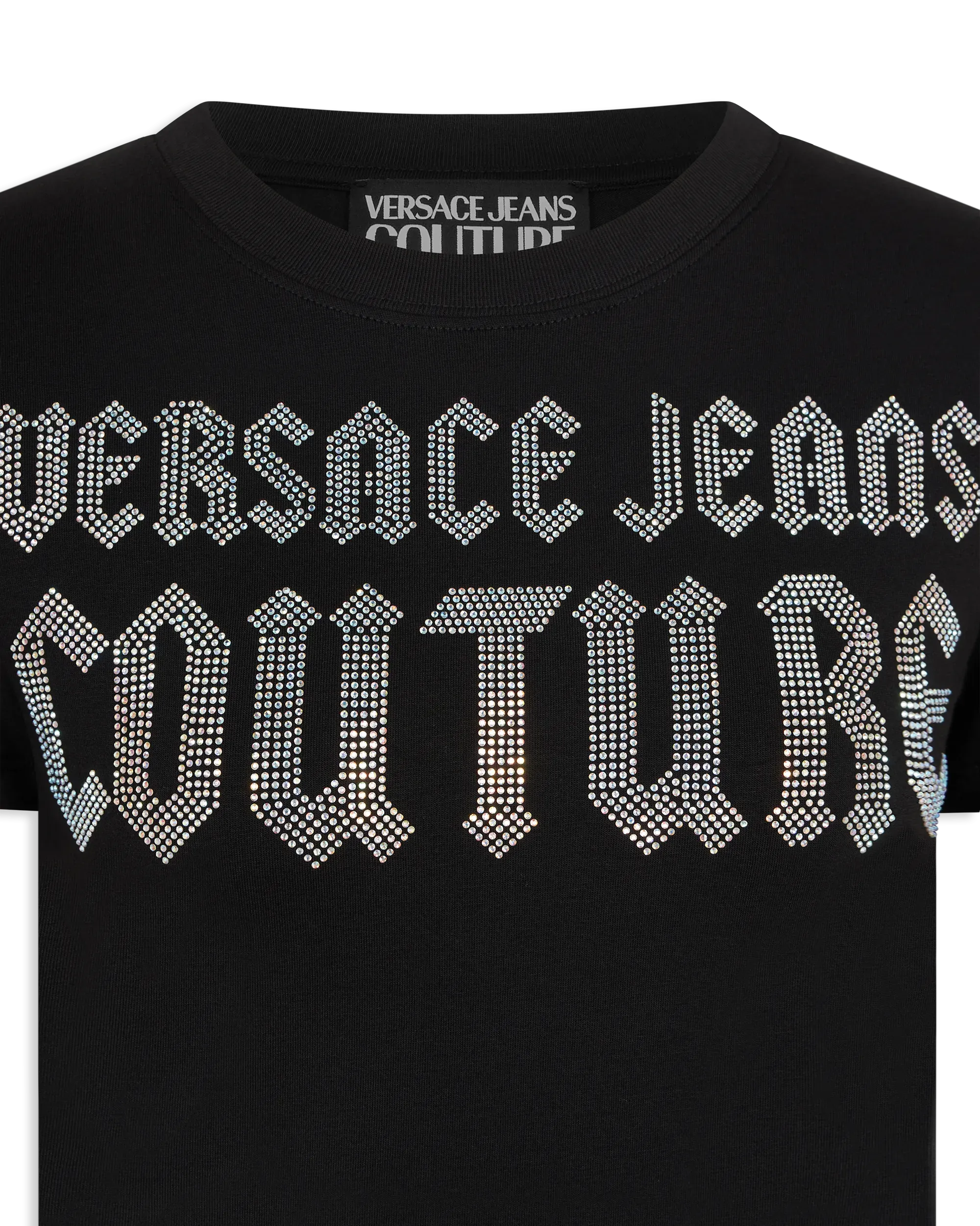 Crystal Gothic Logo Crop T-Shirt