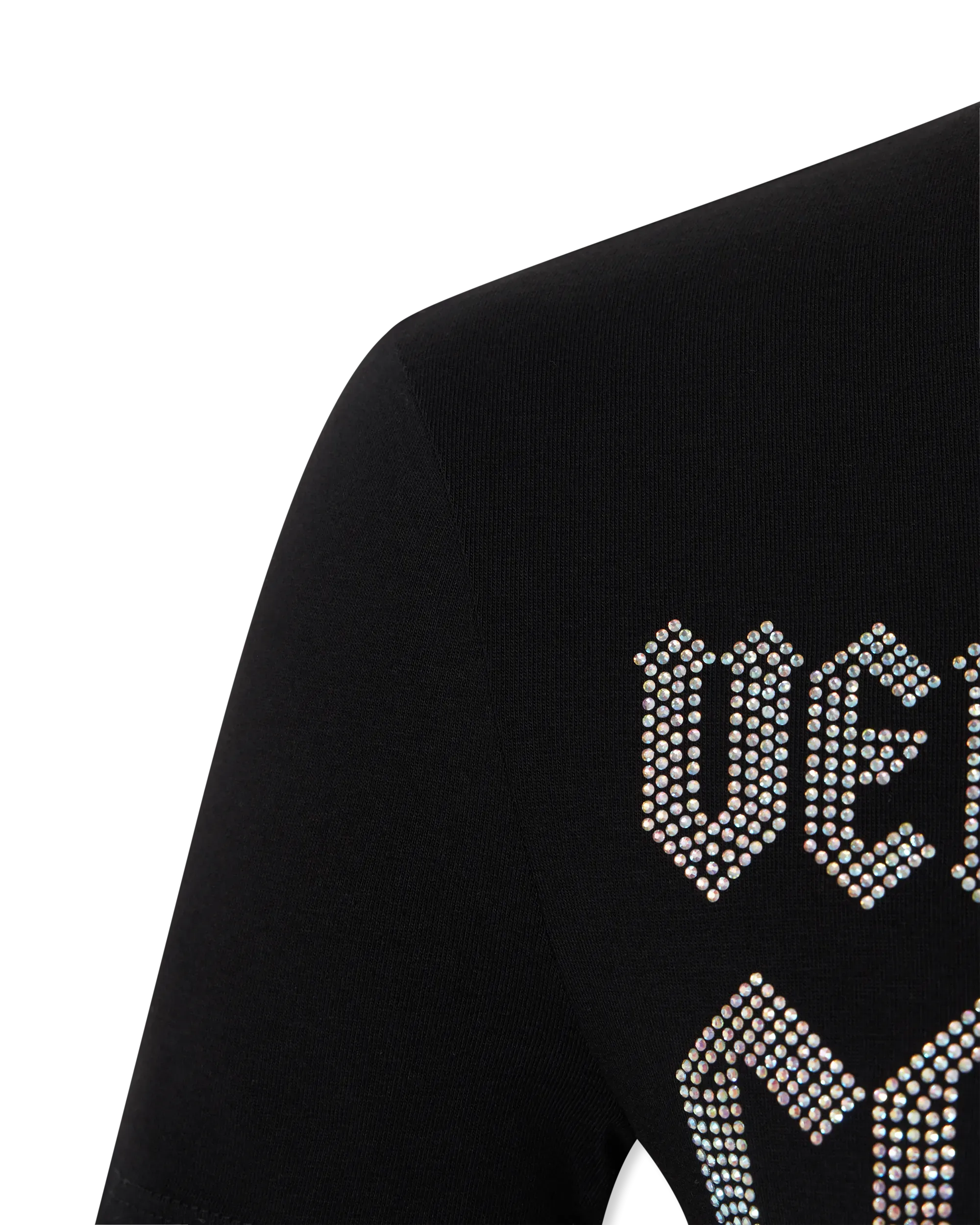 Crystal Gothic Logo Crop T-Shirt