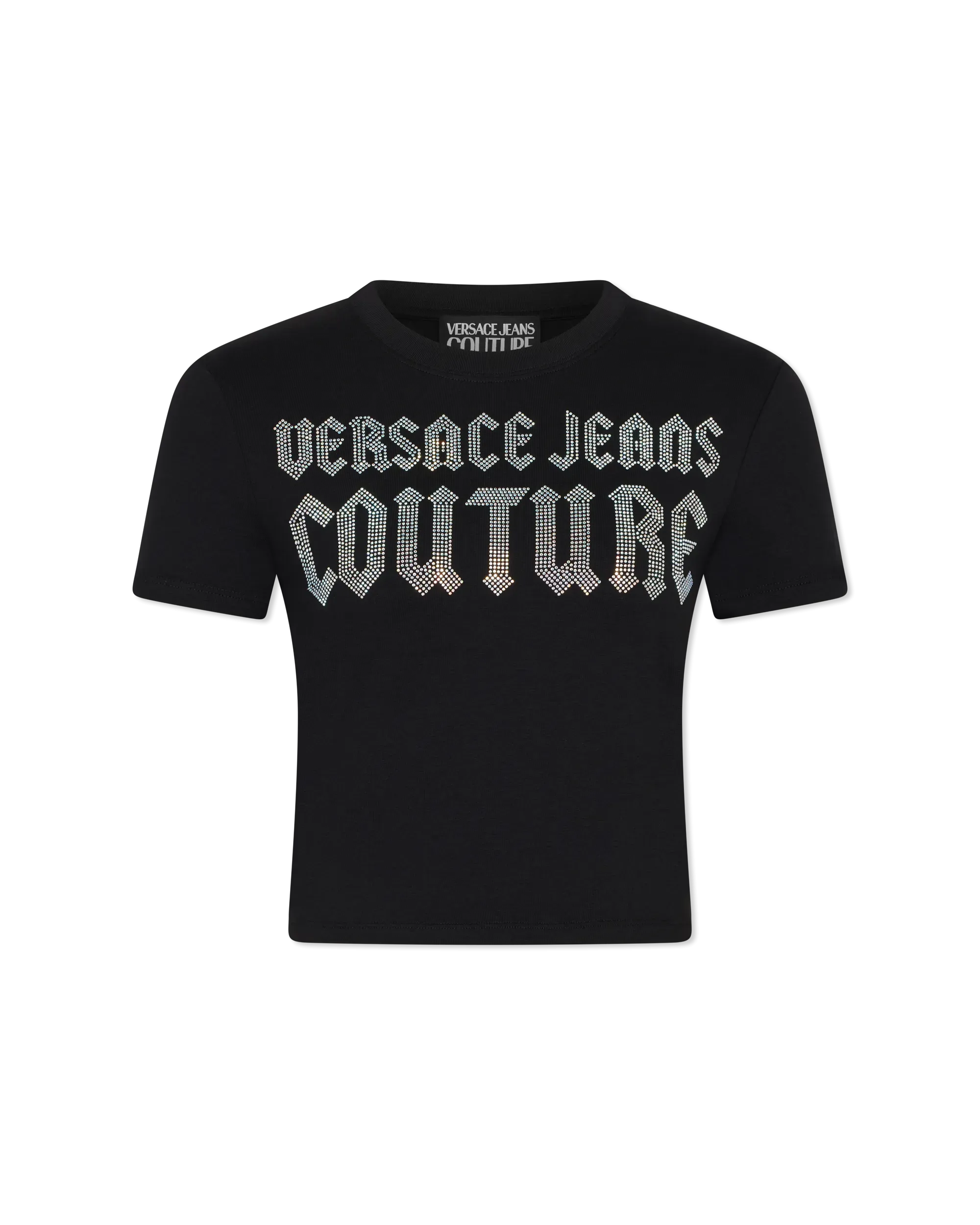 Crystal Gothic Logo Crop T-Shirt