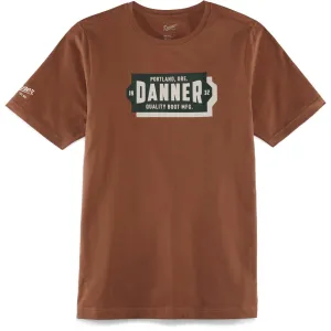 Danner Mens Banner Tee Brick Red 100% Cotton S/S T-Shirt