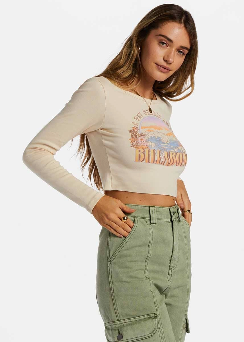 Daydream Away Crop Top - Antique White