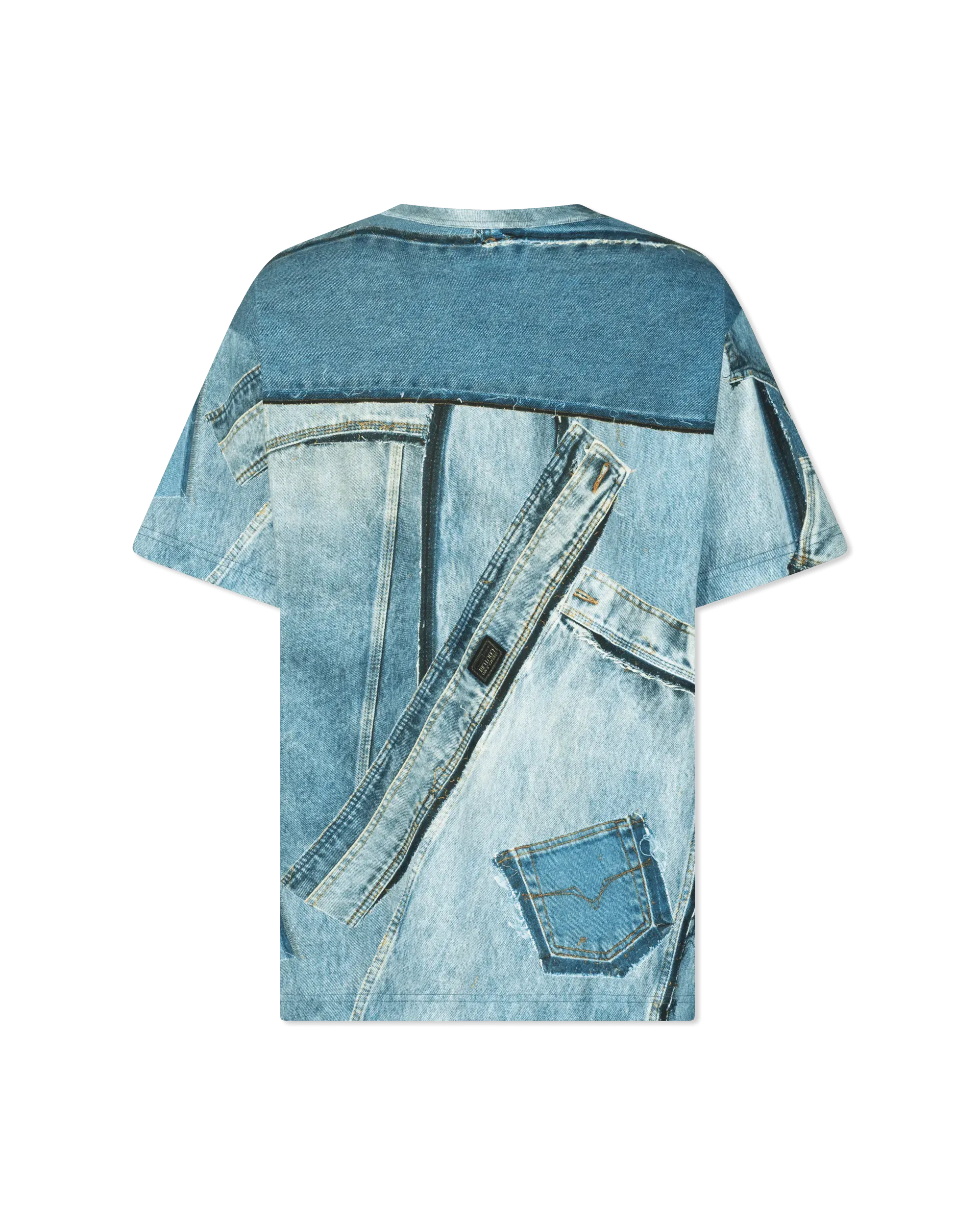 Denim Print Cotton T-Shirt