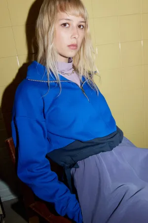 EVE GRAVEL - FLEECE À FERMETURE ÉCLAIR JARO - COBALT/MARINE - AH24