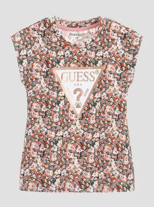 Flower Fantasy Print Logo T-Shirt (2-7)