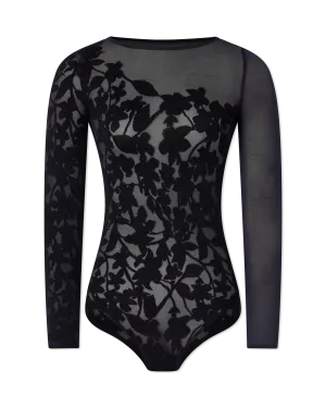 Graphic Flower String Bodysuit