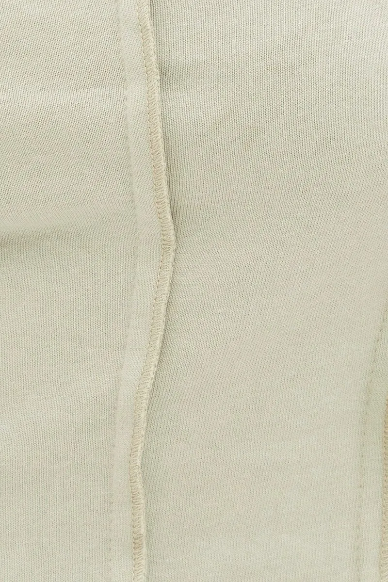 Green Crop Singlet Loungewear Set