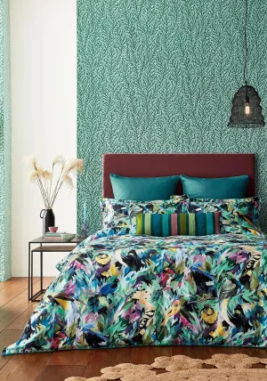 Harlequin Dance of Adornment Duvet Cover, Wilderness