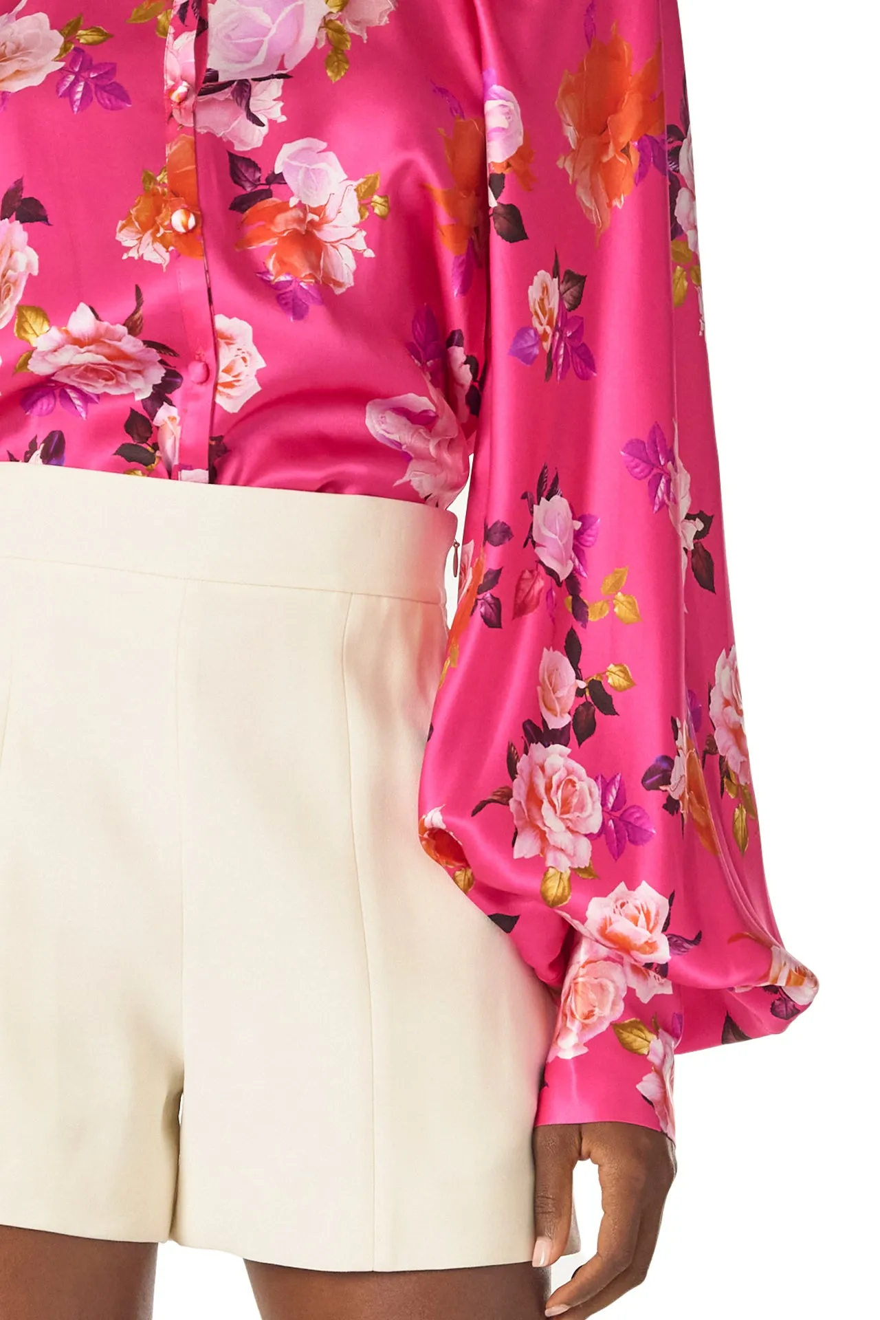 High Neck Blouse With Full Sleeves