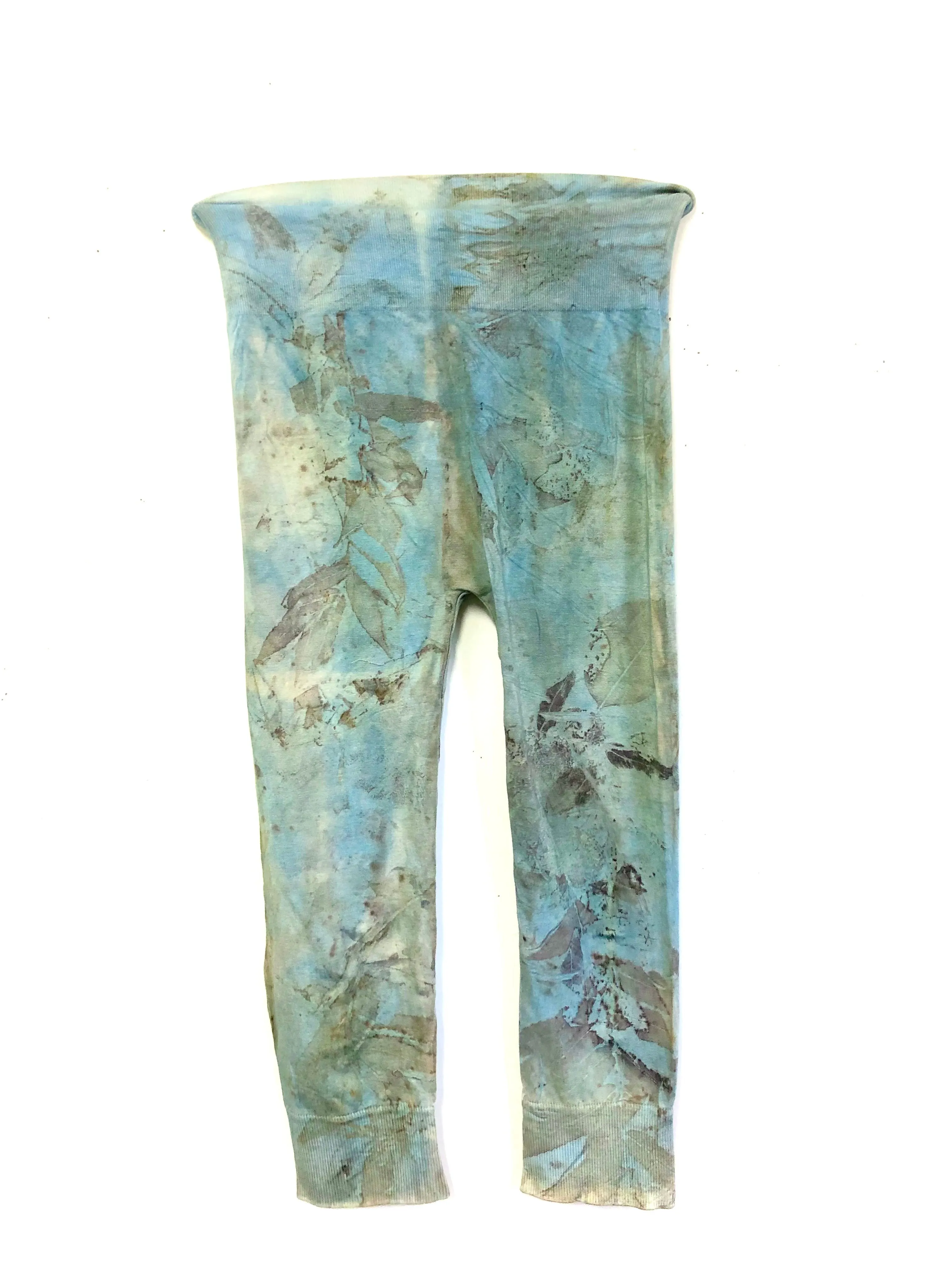 High Waist Ecodyed Bamboo Jersey Leggings 3/4