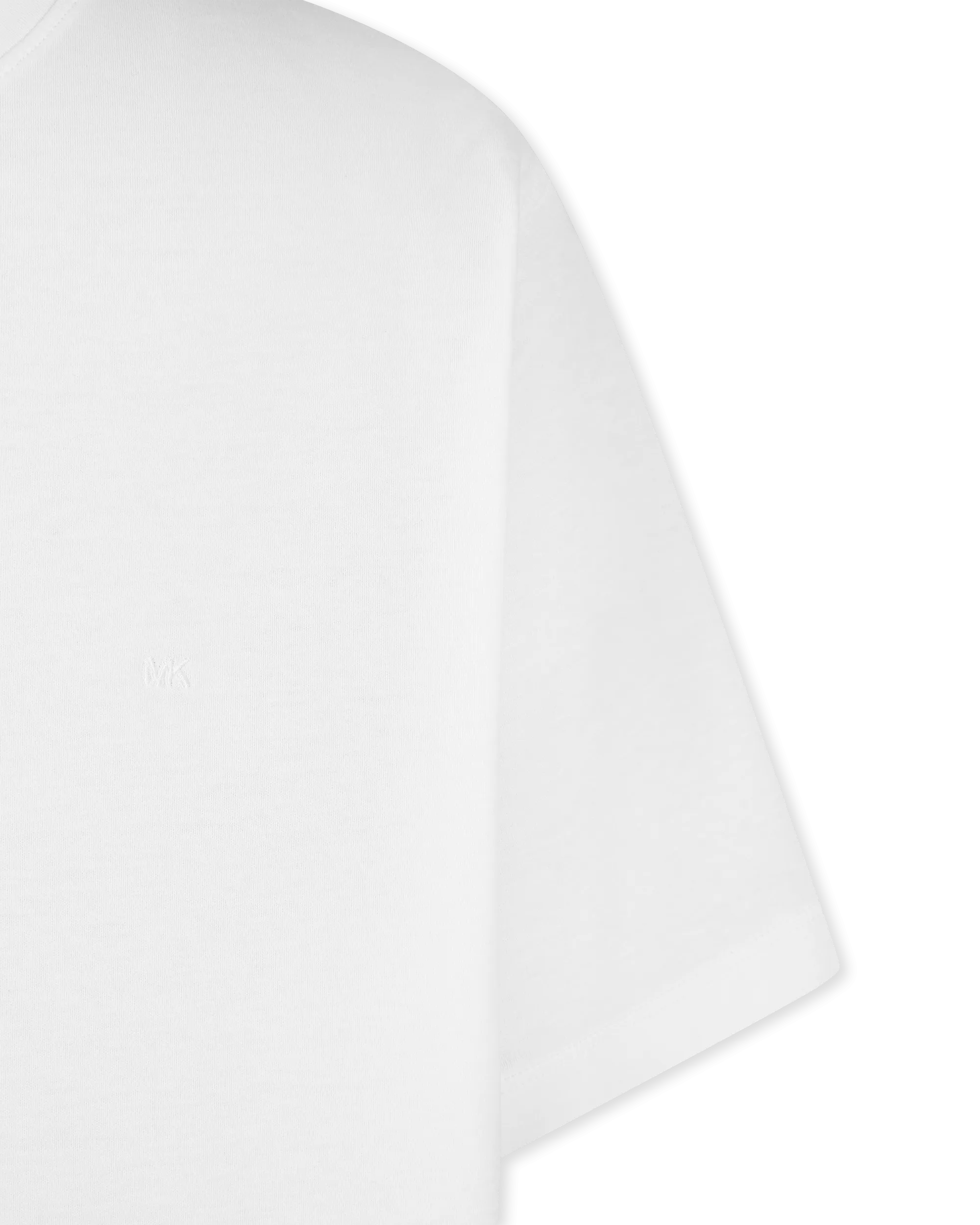 Logo Embossed Cotton T-Shirt