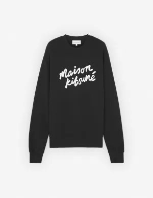 Maison Kitsune Handwriting Comfort Sweatshirt Black / White