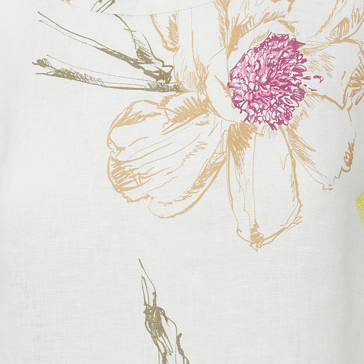 Malo Floral Printed Sleeveless Top
