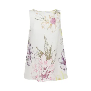 Malo Floral Printed Sleeveless Top