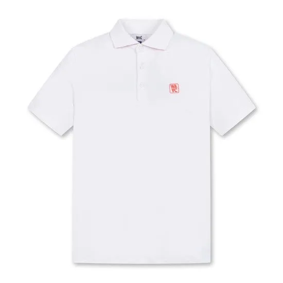Men's ATHLETIC Arrow Reversed Collar Polo White