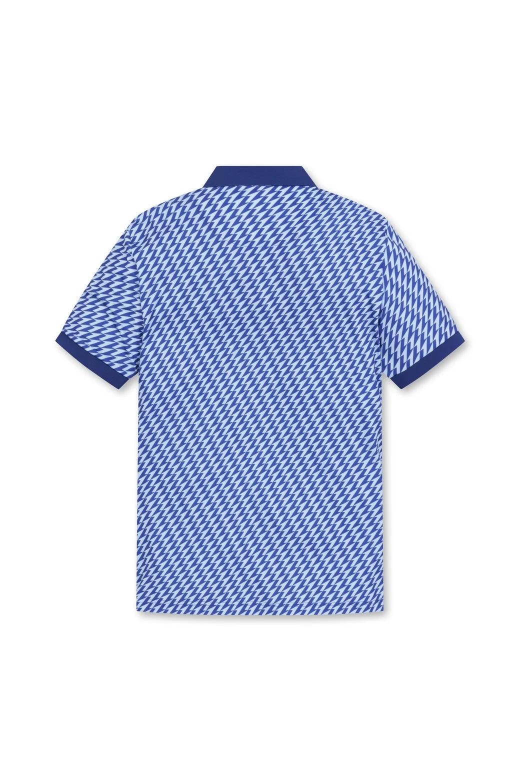 Men's ATHLETIC Arrow Rib Collar Polo Blue