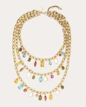 Millie Multicolor Stone Layered Necklace