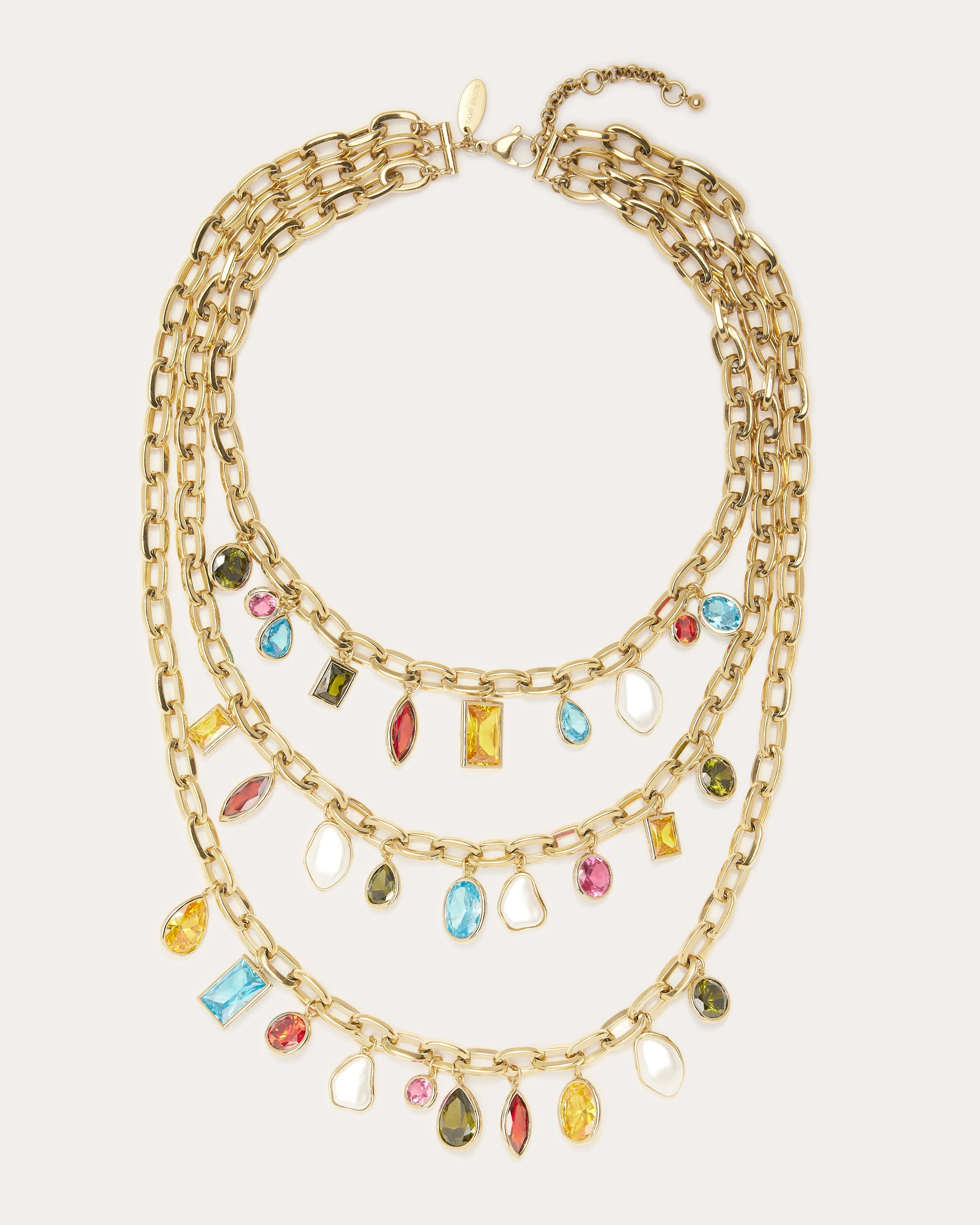 Millie Multicolor Stone Layered Necklace