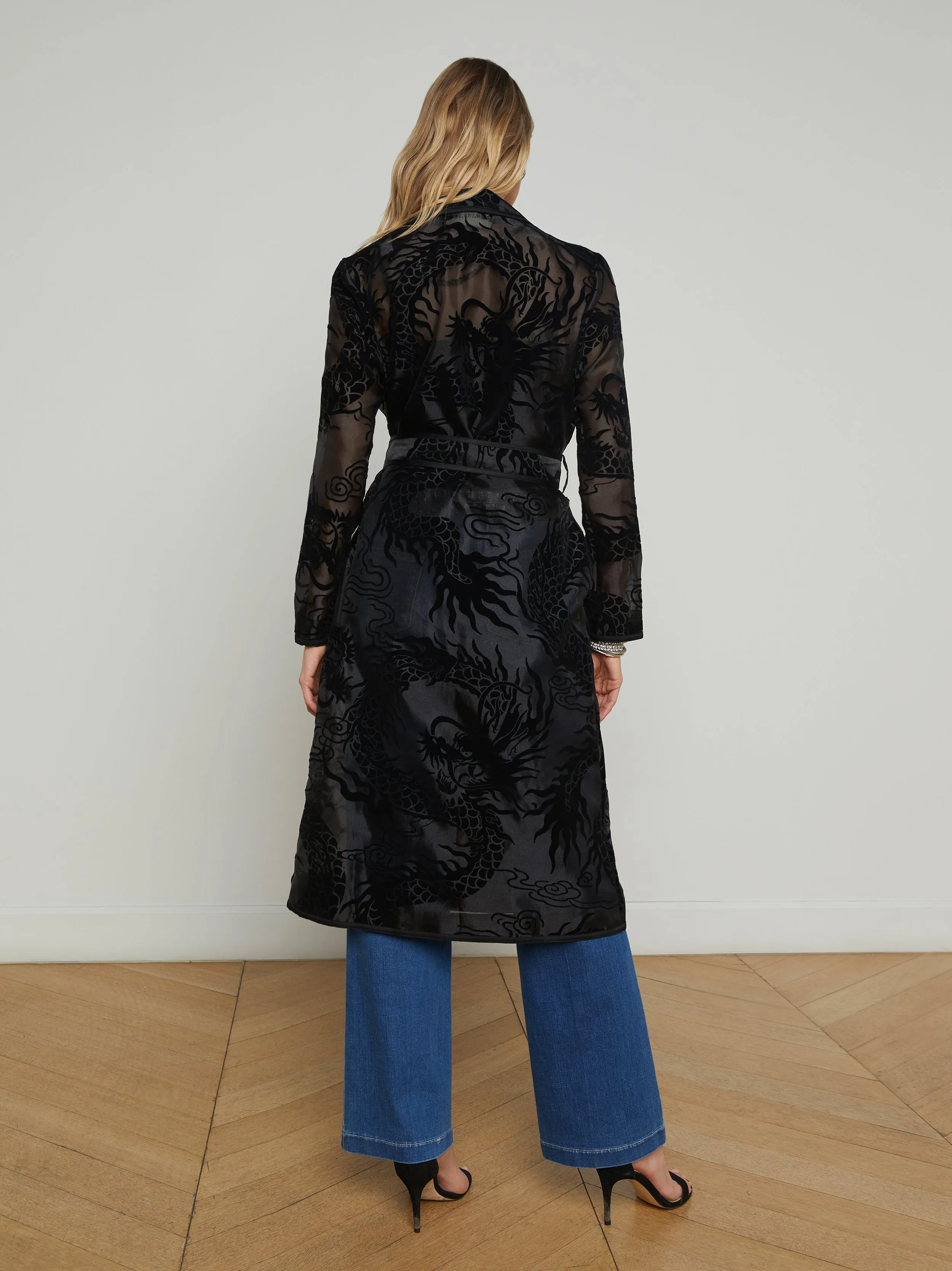 Moda Organza Trench Coat