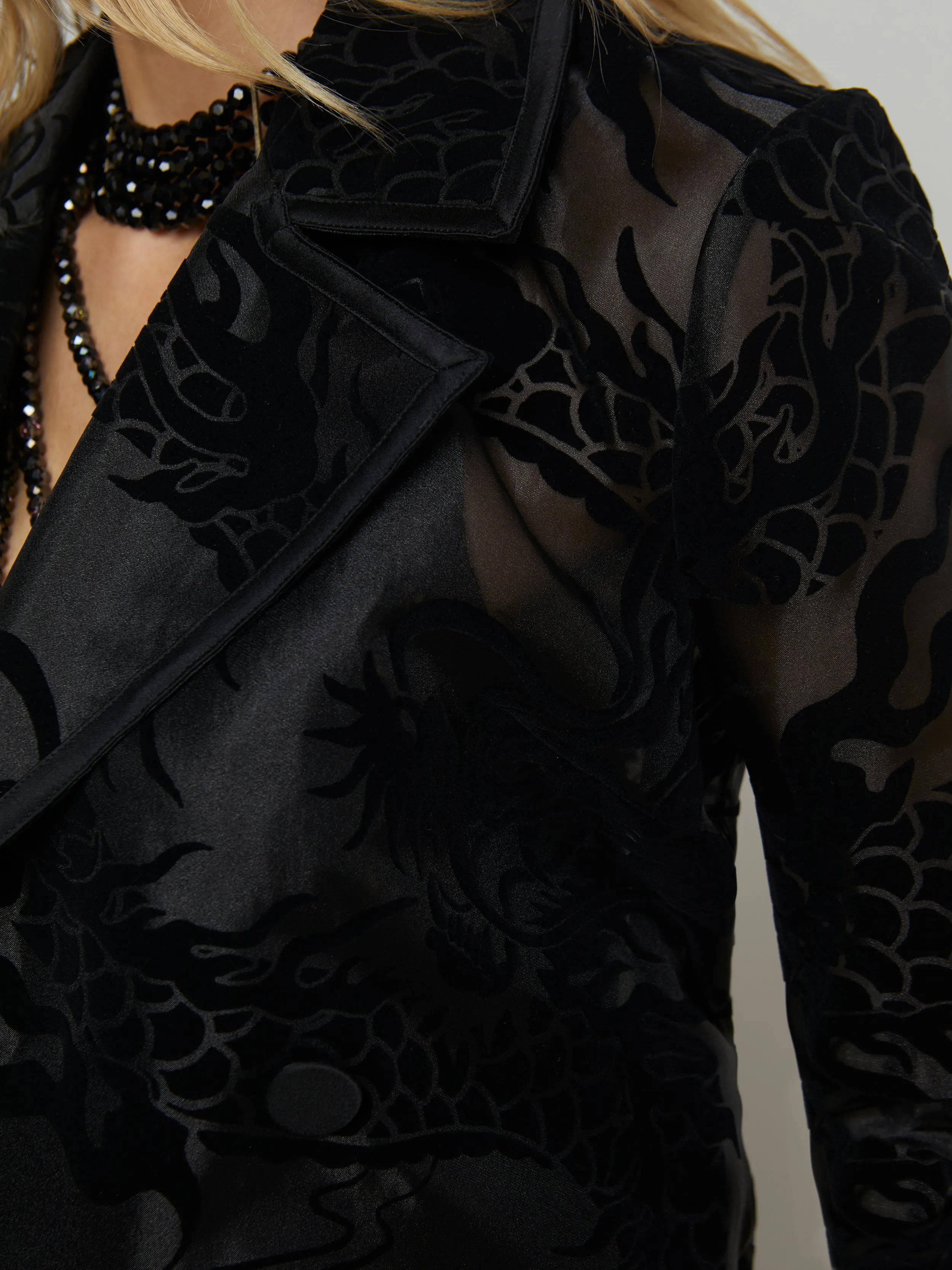 Moda Organza Trench Coat