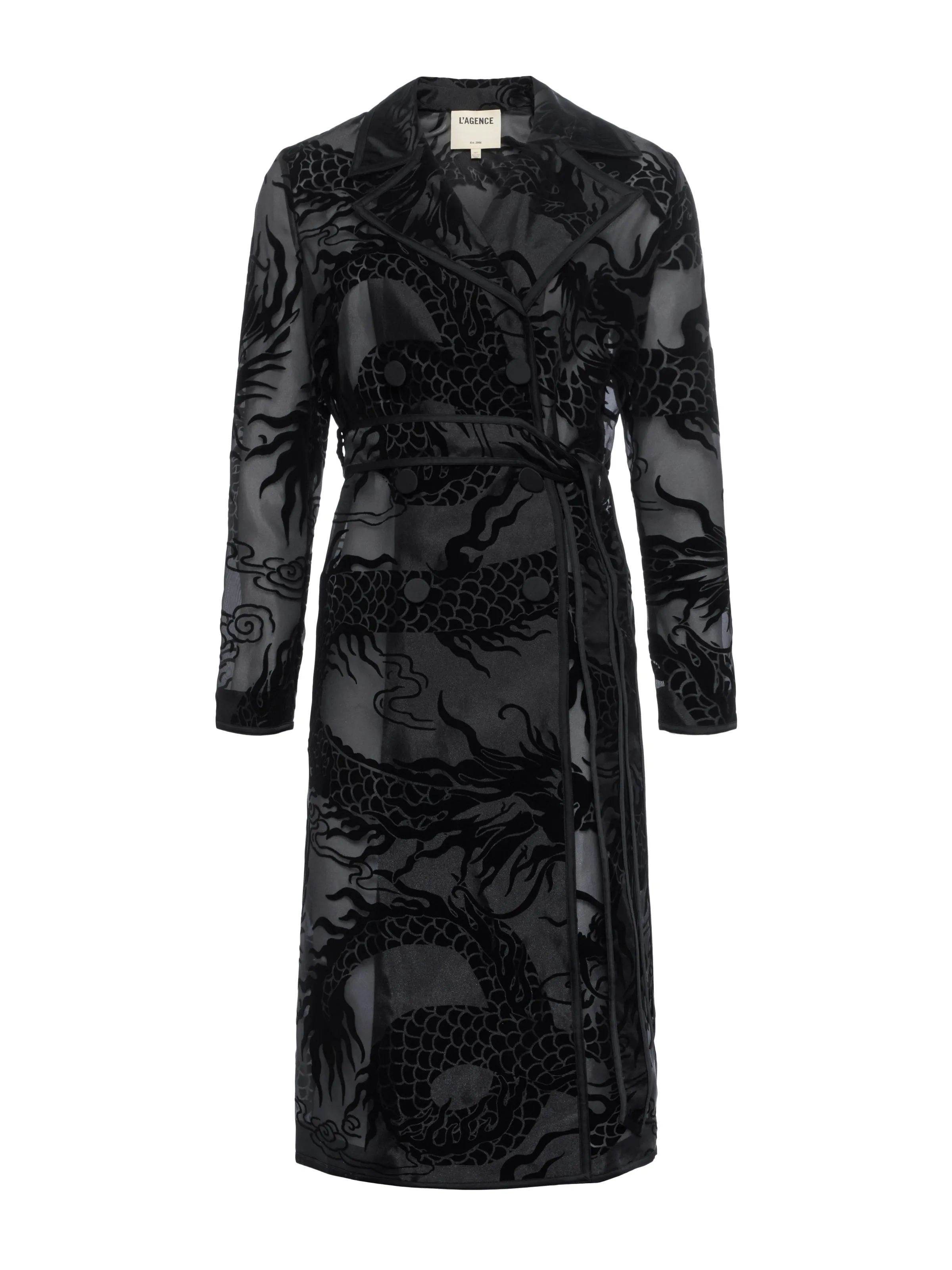 Moda Organza Trench Coat