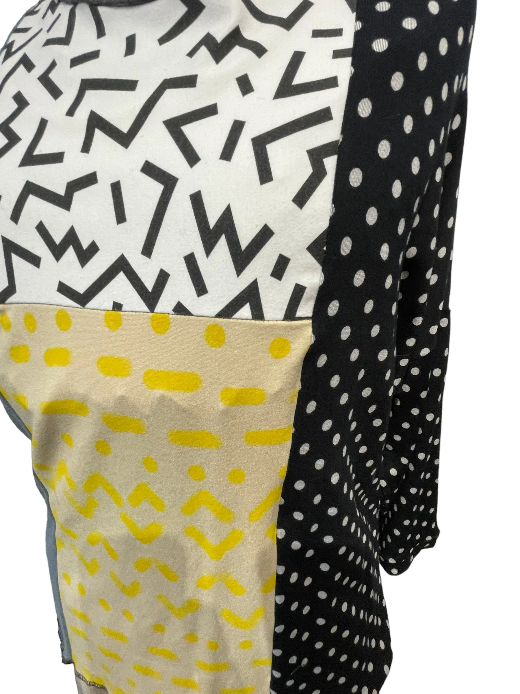 Multi pattern jersey long sleeve t-shirt