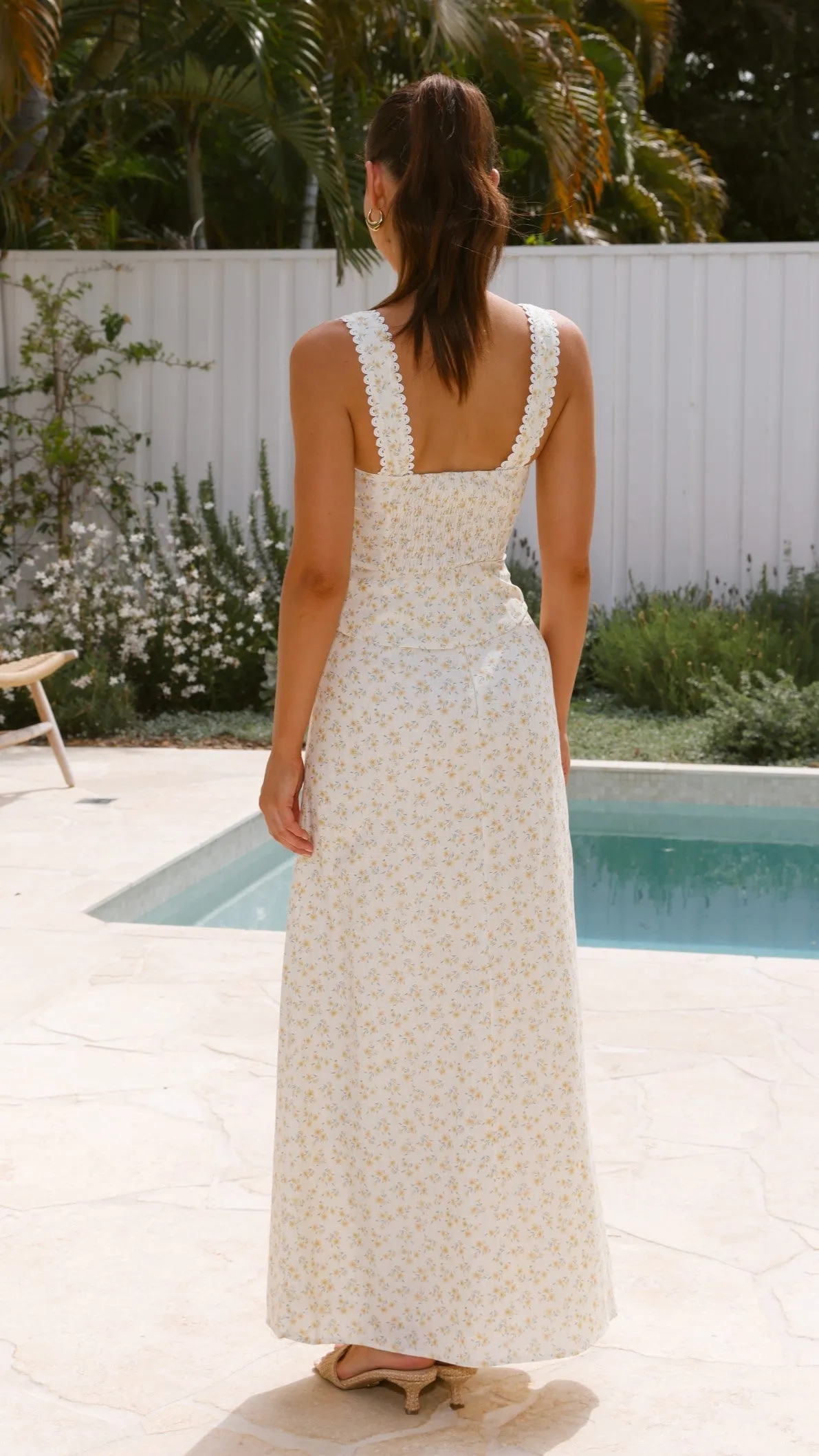 Mylah Top - Yellow Floral