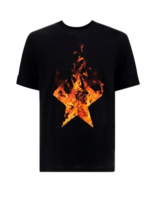 Neil Barrett Firestars Print Slim-Fit T-Shirt